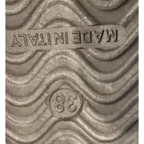 Sundance Isle of Palms Snake Skin Print Platform Leather Sandals Slides Sz 38/7 Tan