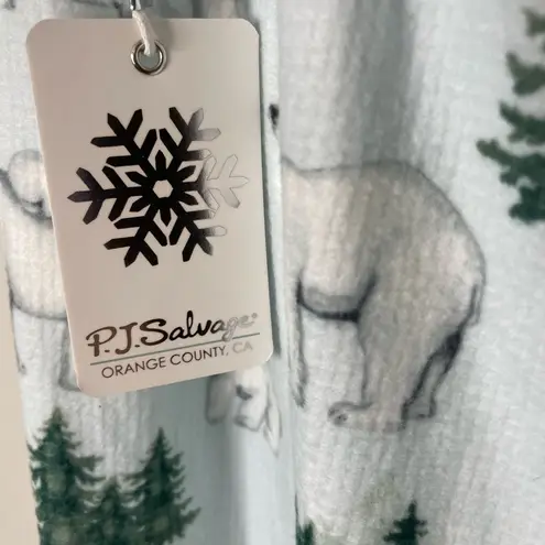 P.J. Salvage Women’s Pajama Jogger Pants Polar Bear Ice Blue Large New With Tags