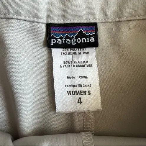 Patagonia  Women's Duway Skirt Khaki Skort Size 4 Trail Hiking Outdoor Activewear