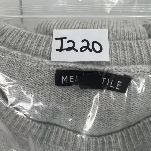 J Crew Mercantile Size S Sweater Gray Ruffle Tiered Bell Sleeve Wool Blend J7850 - Image 10