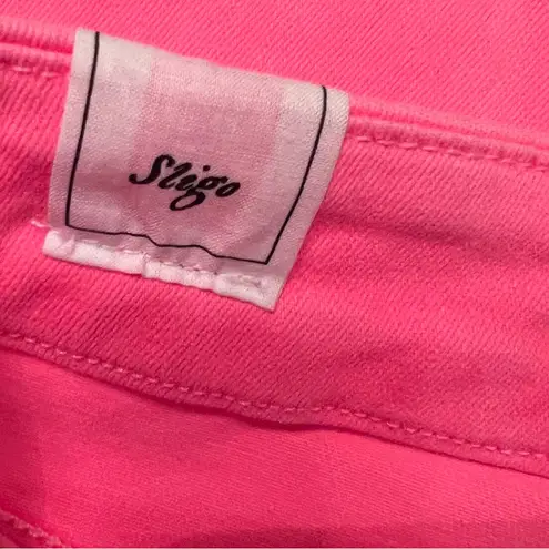 Frank & Eileen Sligo Skinny Jean Italian Performance Denim in Neon Pink Size 26