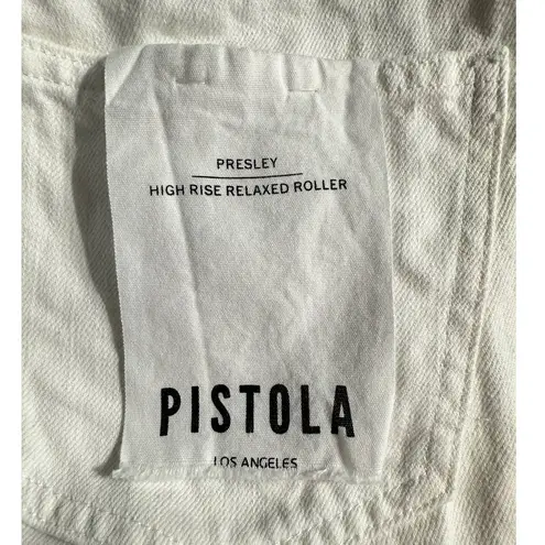 Pistola Presley High Rise Relaxed Roller Jeans Women's 27 White Blizzard NWT