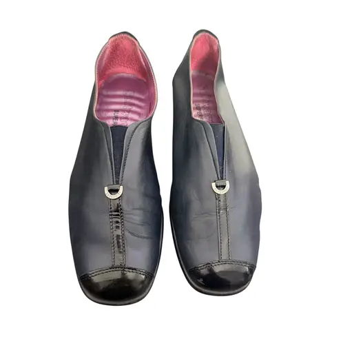 SOFTWAVES Superflex Womens Comfort Shoes Size 6.5 Blue Leather Minimalist