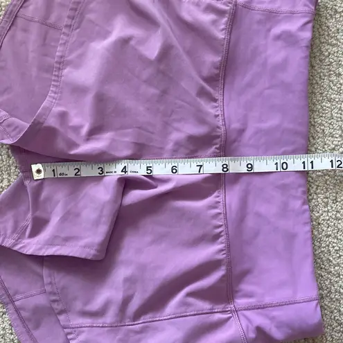 Lululemon  Speed Up Medium Rise MR Short 4" Size 4 Tall Long Jubilee Purple EUC