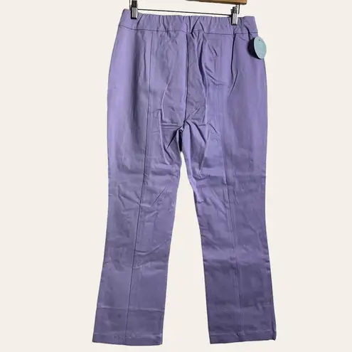 Hill House Lavender Purple Claire Mid Rise Straight Leg