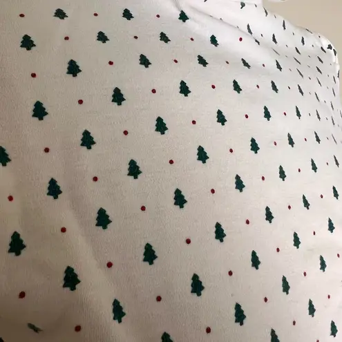 Brooks Brothers  White and Green Christmas Tree Turtleneck Long Sleeve Top - Image 4