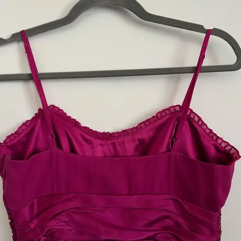 Democracy Y2K Magenta Spaghetti Strap Chiffon Cocktail Dress-Size 6