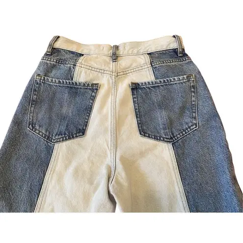 PacSun  Two Toned High Rise Boyfriend Jeans Straight Leg Everyday Casual