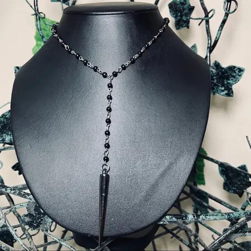 Spike Rosary Chocker Punk Goth Necklace New TBM