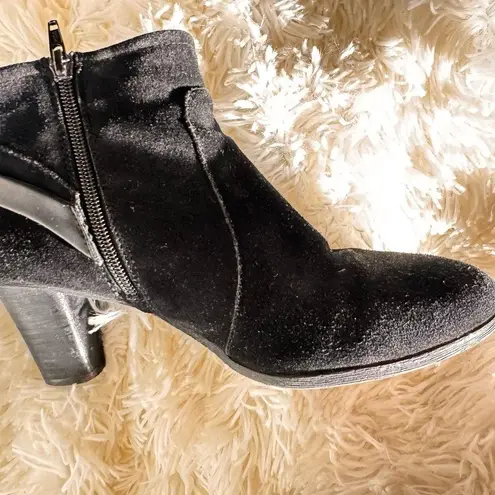 Black Suede Ankle Boots Size 7
