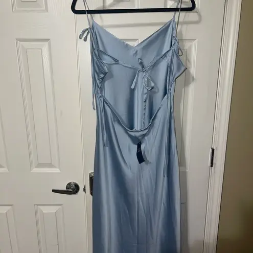 Abercrombie & Fitch NWT  Light Blue Satin Dress, Never Been Worn