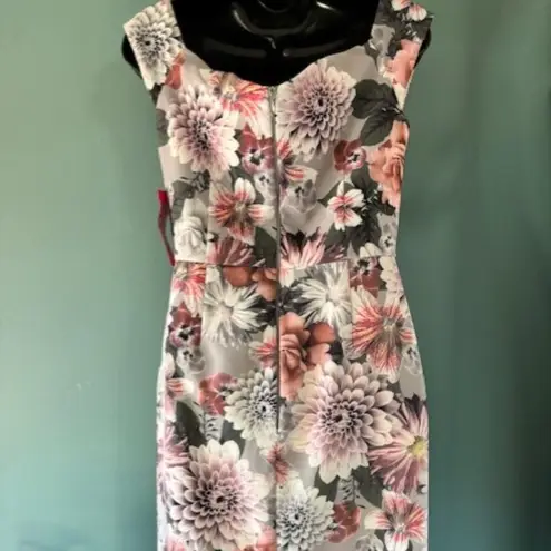 Paper Dolls London 10 Gray Floral Dress Sweetheart Romantic Cottagecore Garden