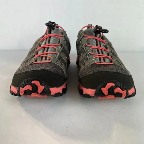 Oboz Sneaker Shoes Womens 8.5 Gray Pink Athletic Low Top Hiking Pull Cord Echo
