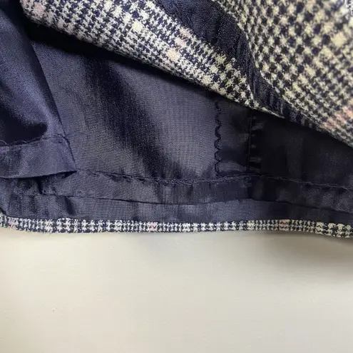 Pendleton VINTAGE Size 6 Wool Plaid Tartan Midi Skirt USA Blue Tan A-line