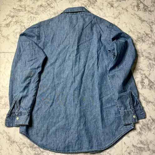 Guess Vintage  Jeans Women's Denim Shirt Small Made in HK Button-Down