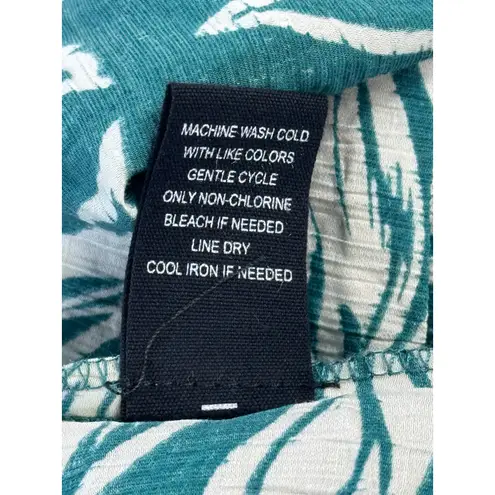 MAX + ASH Green Floral Ruffle Strap Tiered Maxi Dress Size S Summer