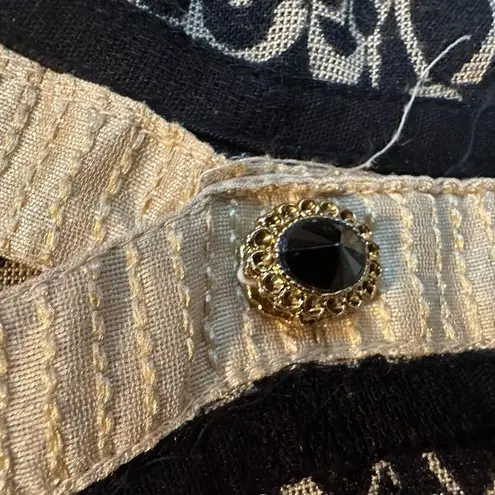 Zoie Kurti Tunic Top Dress Size Medium Large Women’s Long India Jeweled Shirt Black