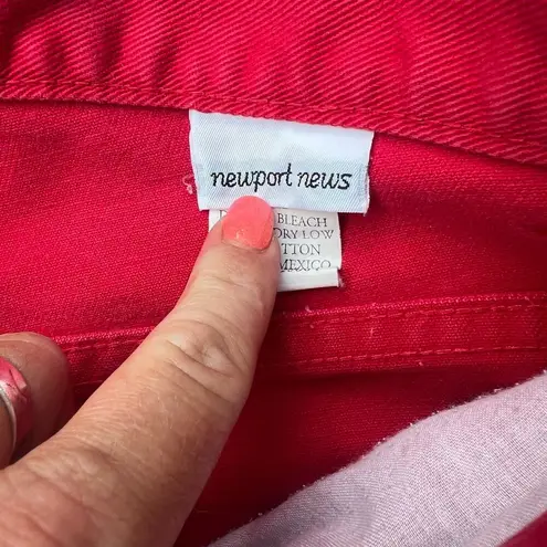 Vintage 90s Newport News Red High Waist Mom Jeans Size 4