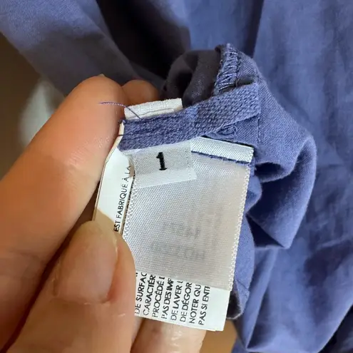 Enza Costa Puff Sleeve Wrap Top, Vintage Blue, Small‎