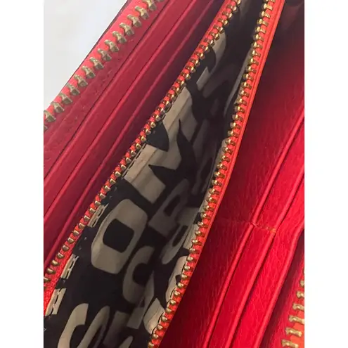 Marc by Marc Jacobs Standard Supply Workwear Zip Around Wallet Burgundy Red - Image 7