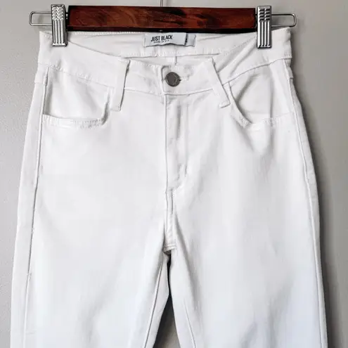 Just Black White Skinny Jean Size 24