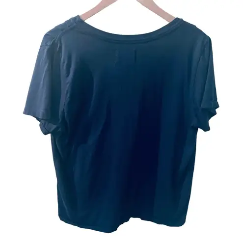 Sol Angeles Anthropologie Graphic T-Shirt Women’s Lover Large Blue Cotton USA