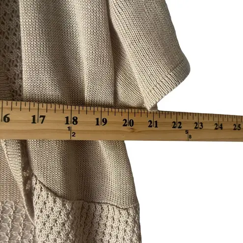 Sweet Kizz Y2k Women's Size Large USA Tank Open Front Cardigan Sweater Brown