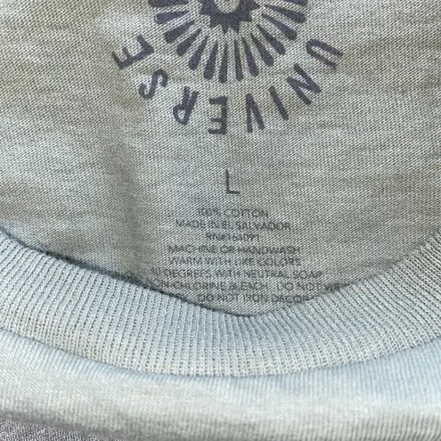 Trust the Universe Green Monet Artwork‎ Quote Cropped Graphic Crewneck Tshirt L Size L