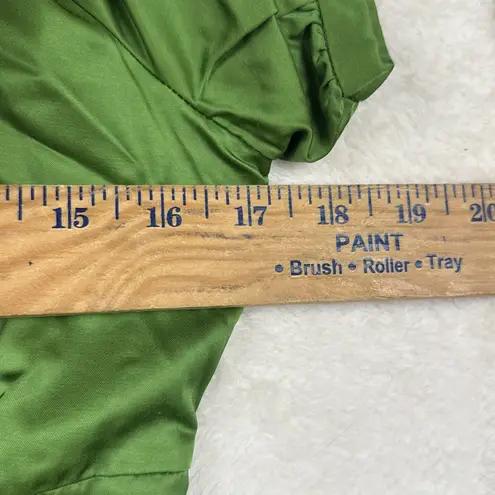 Missoni  sz 6 Green Cotton Silk Grommet Short Sleeve Dress Italy