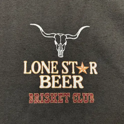 Pabst Blue Ribbon Lone Star Beer Brisket Club T-Shirt Size Extra Large