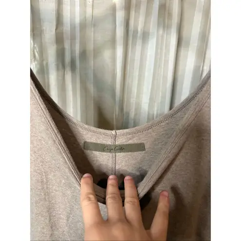 Enza Costa Strappy Drop Rise Jumpsuit Tan