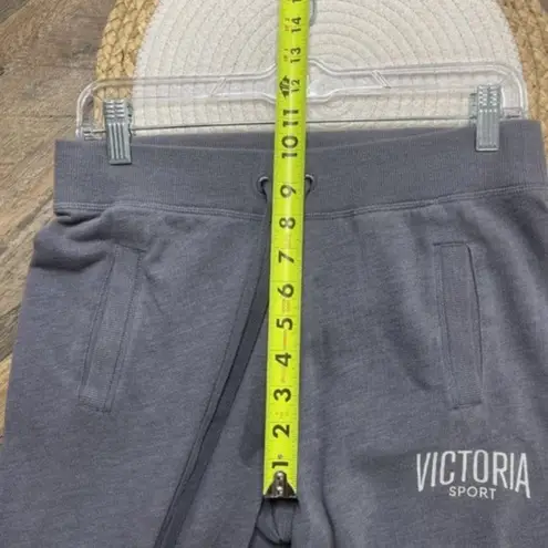 Victoria's Secret  Sport Gray Straight Leg Sweatpants Zip Hem Size Small