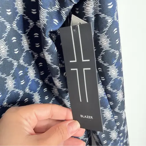 Liverpool Jeans Company LIVERPOOL Navy Batik Pattern Relaxed One-Button Blazer XL Business Casual - Image 8