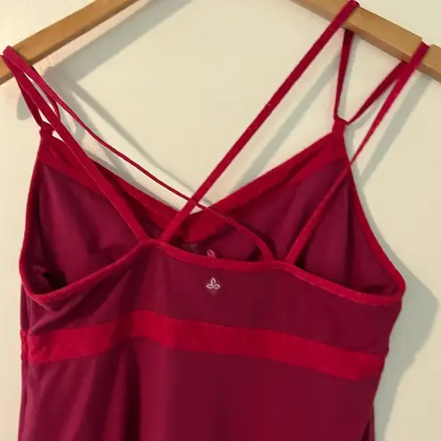 prAna  Pink Strappy Criss Cross Back Pink Kaley Mini Dress