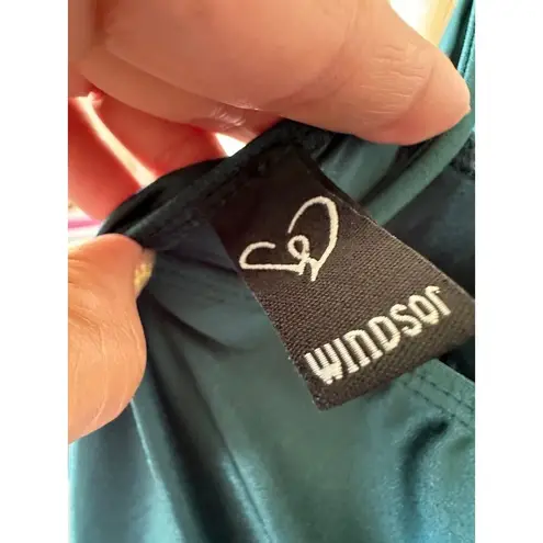 Windsor  Arabella High Slit Cowl Neck Criss Cross Back Stretch Bodycon Dress S - Image 6