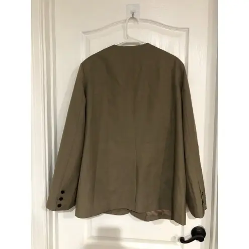 Commense Women's Business Casual Blazer Two Button Long Sleeve Camel XL NWT Tan