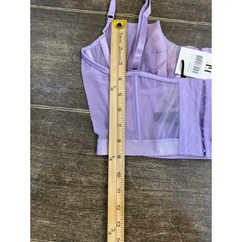 Kilo Brava Women Embroidered Underwire Bustier 3D Floral Fairy Core Size Medium