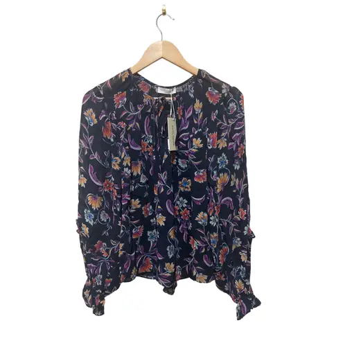 Ramy Brook Rosalind Floral-Printed Blouse Size XXS