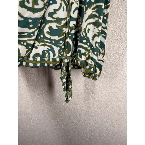 Anthropologie Tiny Green Tank Top Sz M Boho Feminine Colorful Summer Size M