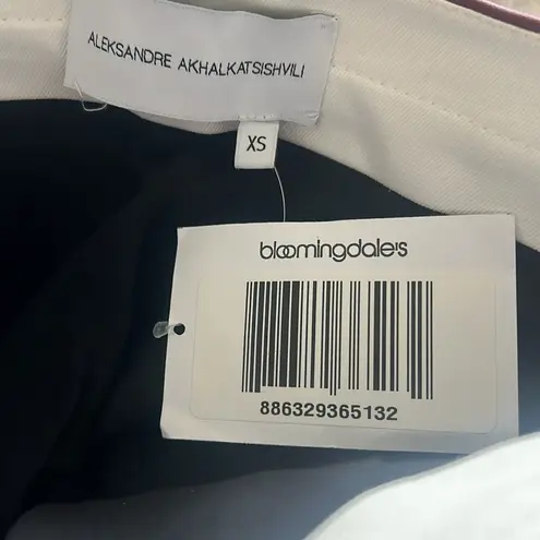 Aleksandre Akhalkatsishvili Faux Leather Pants in Burgundy, NWT, Size XS Red