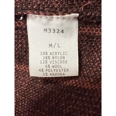 Kerisma Women M/L Open Front Red Wool Acrylic Blend Sweater Artsy Hi Low Cut Art Size undefined - Image 9