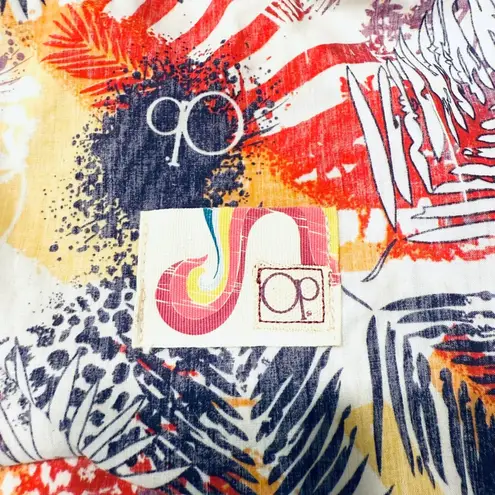 Vintage OP Mesh Tote Bag Reusable Shopping Bag with Button Closure White thumbnail 3