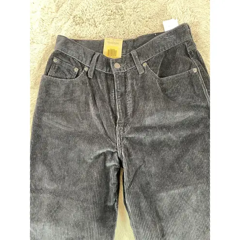 Levi's NWT  Women Corduroy‎ High Waist Mom Jeans Straight Leg Denim 29/30 School