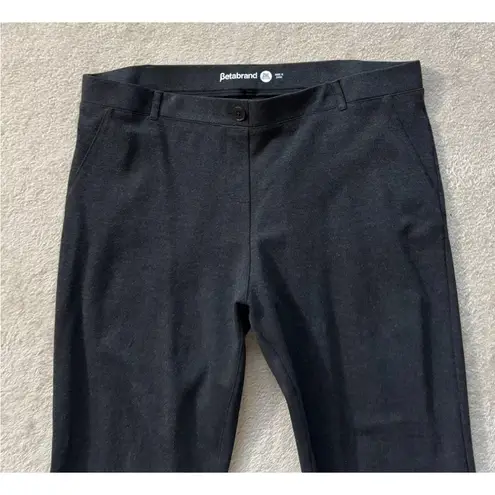 Betabrand Womensâ Straight Leg Pant Faux Pockets Size 2XLarge Petite
