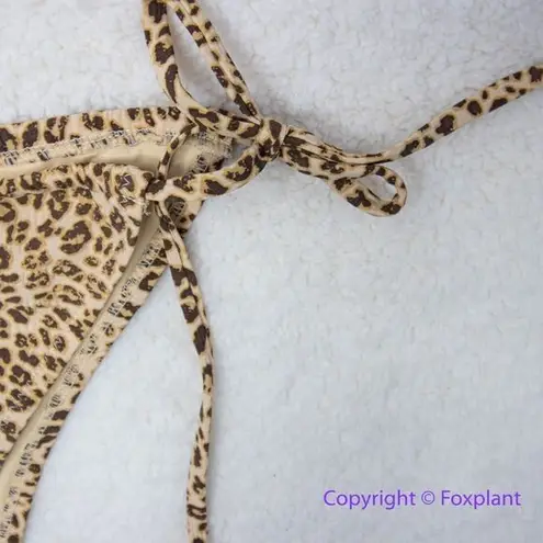 Thrills NEW Free People x mild animal print string bikini bottom, USA L