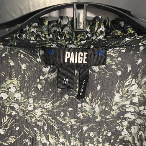 Paige  Black and Gray Patterned Blouse