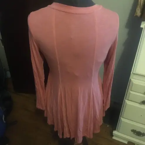 Soft Surroundings S rose a line Barbiecore artsy cozy tunic