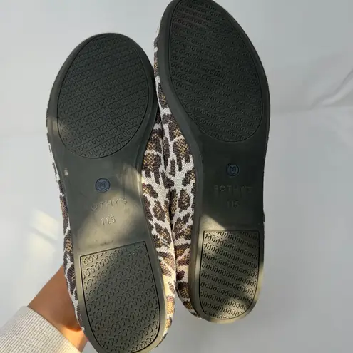 Rothy's Rothy’s Mocha Soot Leopard Print Loafer Flats Womens Size 11.5