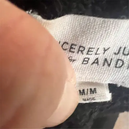 Sincerely Jules x Bandier Women's Jogger Pants Black Size Medium Waist Pockets Black