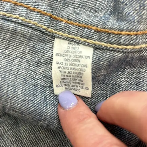 American Eagle  Distressed Jean Jacket - Size Small - EUC - Denim